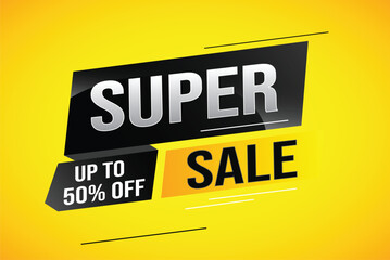 super sale poster banner graphic design icon logo sign symbol social media website coupon

