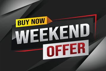Buy now weekend Special sale tag. Banner design template for marketing. Special offer promotion retail. background banner modern graphic design for advertising store shop, online store, website


