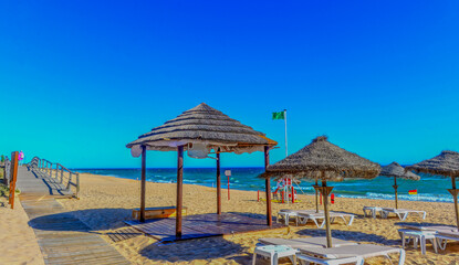 Praia dos Salgados in Albufeira, Algarve (Portugal)