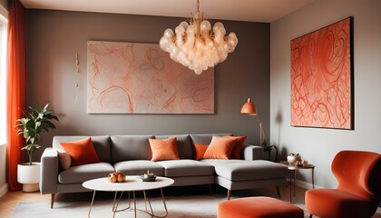Photo modern style interior room 3d illustration,Premium Living Room Design Modern Luxury Interiors