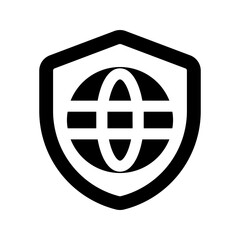 internet security glyph icon