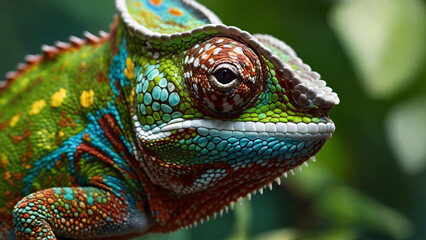 Kameleon w naturalnym środowisku. Generative AI.