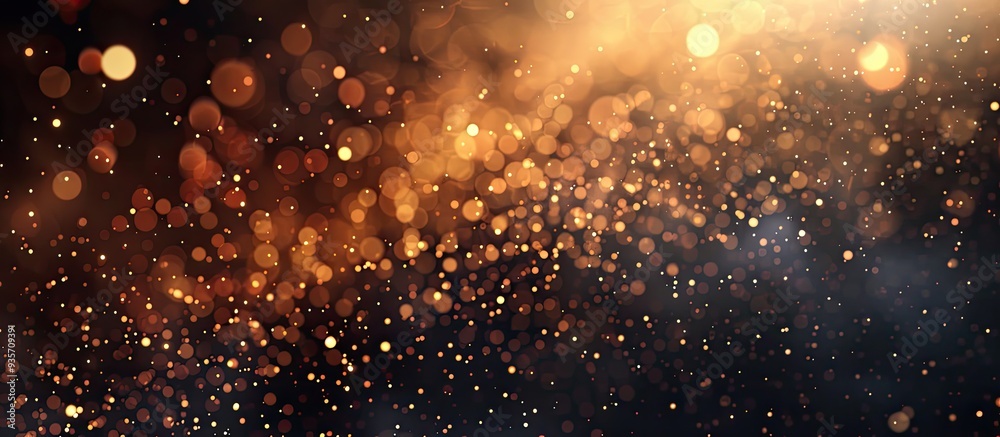 Poster blurry abstract particles background with illumination. copy space image. place for adding text and 