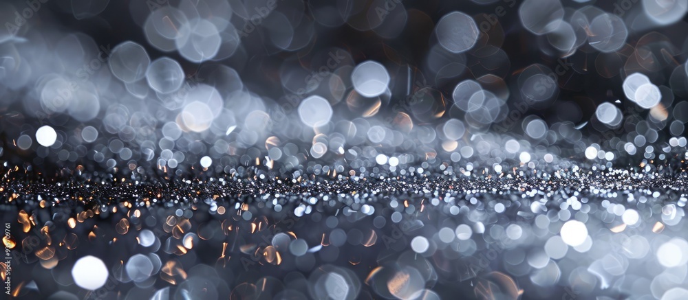 Poster metallic glitter grey background close up view grey paper backdrop glittery background made from wra