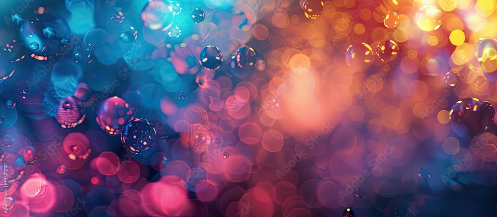 Poster abstract blurred background defocused portrait lens view bokeh backdrop blank design graphic resourc