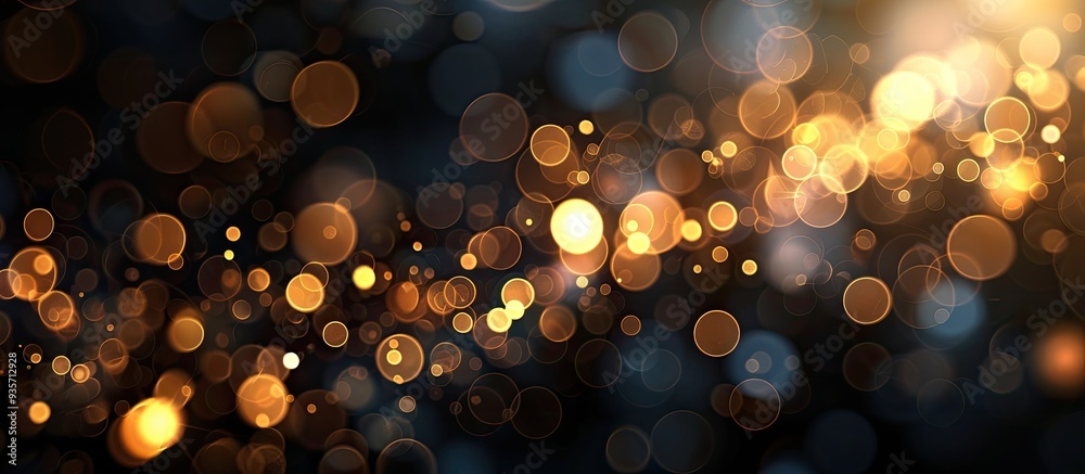 Poster abstract texture illuminated bokeh background. copy space image. place for adding text and design