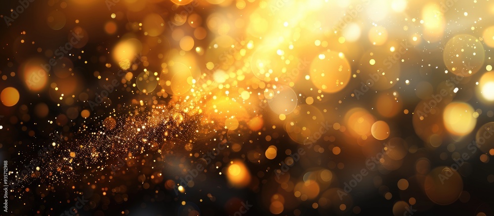Poster blurred golden dark light for a background that is abstract. copy space image. place for adding text