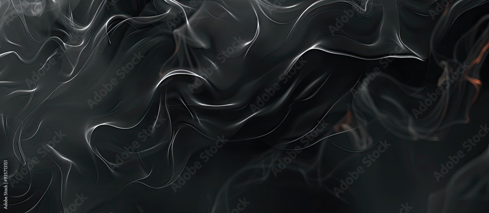 Poster abstract black background with smoke texture. copy space image. place for adding text and design