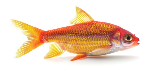 Fototapeta premium Roach fish Isolated on white Copyspace