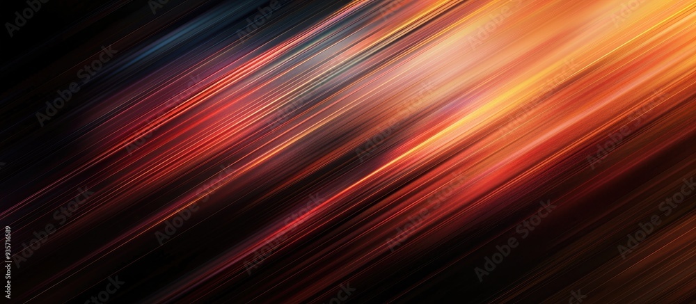 Poster abstract design featuring horizontal motion blur effects for background use. copy space image. place