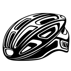 Bicycle Helmet | Hard Helmet | Safety First | Head Protection | Biker | Cycling Gear | Helmet | Biker Protective Gear | Original Illustration | Vector and Clipart | Cutfile and Stencil