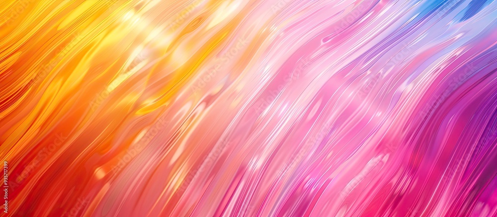 Poster bright abstract gradient with a motion blurred background colorful lines texture wallpaper. copy spa