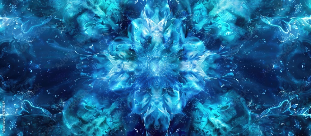 Poster surreal abstract background kaleidoscopic pattern for design purposes. copy space image. place for a