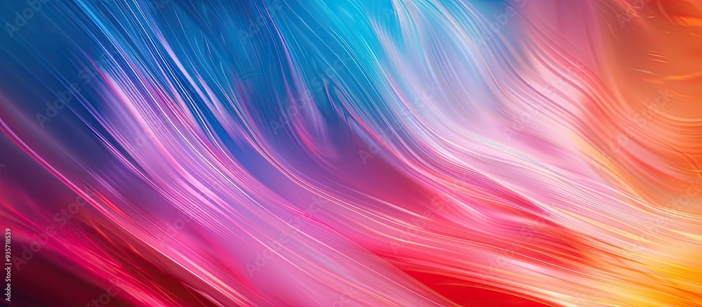 Poster bright abstract gradient with a motion blurred background colorful lines texture wallpaper. copy spa