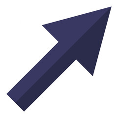 Pointer cursor arrow isolated on white background.