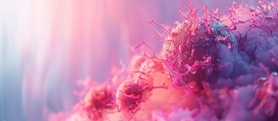 World Cancer Day focusing on women s cancers. Copy space image. Place for adding text and design