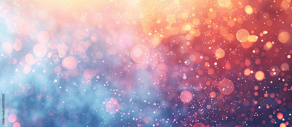 Poster abstract bright background with twinkling bokeh defocus. copy space image. place for adding text and