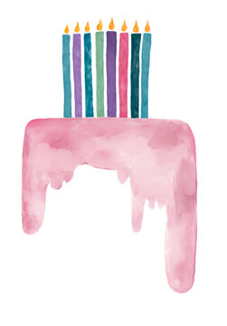 cake with candles