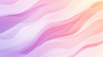 Obraz premium Soft pastel waves blending seamlessly from purple to pink to peach, creating a calm and soothing atmosphere.