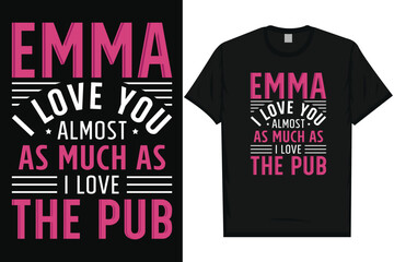 Happy valentines day 14th February loves day typography tshirt design