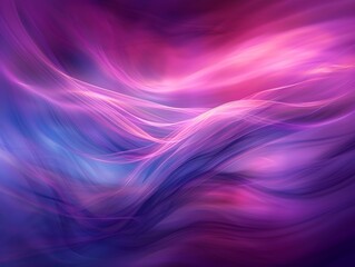 Obraz premium Vibrant abstract patterns of swirling purple and blue shades flowing gently under a soft light in an artistic composition