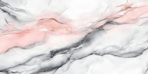 Obraz premium Abstract Marble Texture with Pink and Gray Swirls