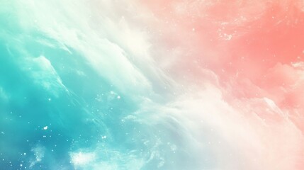 Naklejka premium Dreamy Pastel Cloudscape