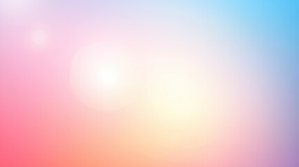 Obraz premium A vibrant gradient background with a soft blend of pink, yellow, and blue hues, exuding a calm and dreamy atmosphere.