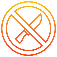 No Sharp Weapons Icon