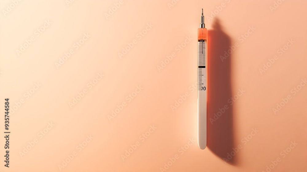 Poster close up view of a digital thermometer device showing a high temperature reading on its lcd display 