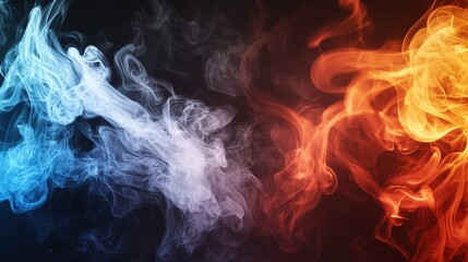 
Smoke and Fire: A combination of smoke and fire textures with a fiery color gradient, creating a dynamic and dramatic background.