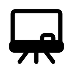 Obraz premium whiteboard glyph icon