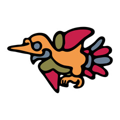 Tribal animal style Mexican design