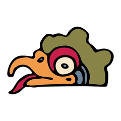 Tribal animal style Mexican design