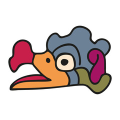 Tribal animal style Mexican design