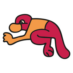 Tribal animal style Mexican design