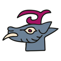 Tribal animal style Mexican design