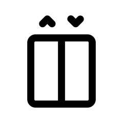 elevator glyph icon