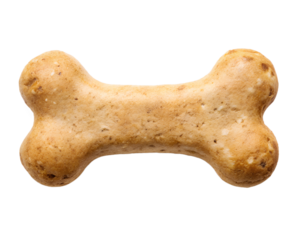 dog treat, bone shaped,  isolated, transparent background, AI generated