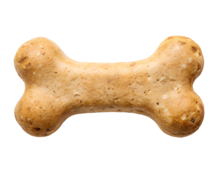 dog treat, bone shaped,  isolated, transparent background, AI generated