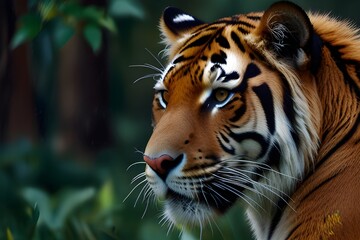 Tigre na natureza - Papel de parede Generative AI