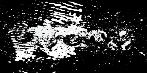 Crack seamless pattern. Repeating crackle texture. Black stone effect on white background. Repeated ground structure for prints design.