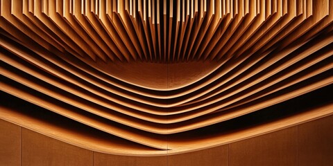 Curved Wooden Ceiling Design