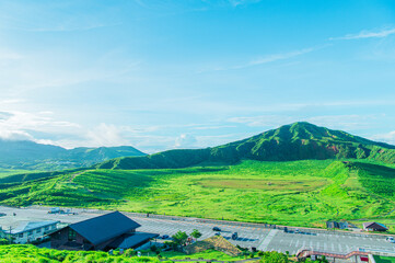 早朝の草千里ヶ浜　熊本 阿蘇