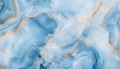 Obraz premium Blue and gold marble with swirling patterns.