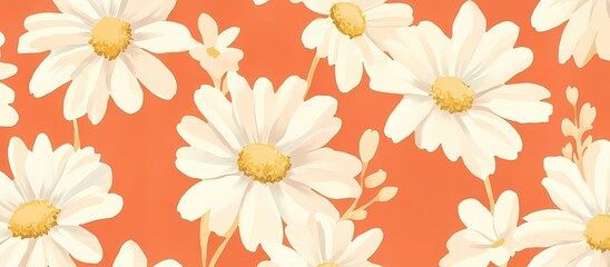 beautiful white color flower painting background