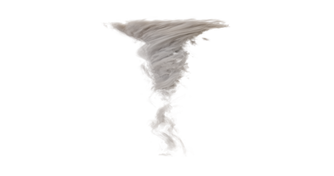 Isolated Tornado Abstract Graphic on transparent background - Powered by Adobe