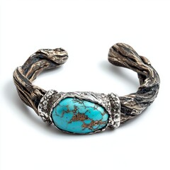 Turquoise & Sterling Silver Bracelet - Earthy Roots Design
