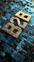 Dynamic B2B Puzzle Concept Representing Strategy and Collaboration in Business