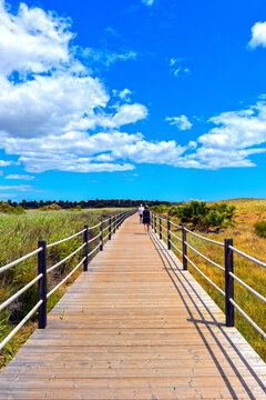 Wanderweg am Lagoa dos Salgados in P&ecirc;ra/Algarve (Portugal)